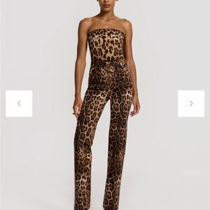 Leopard Print Strapless matching set